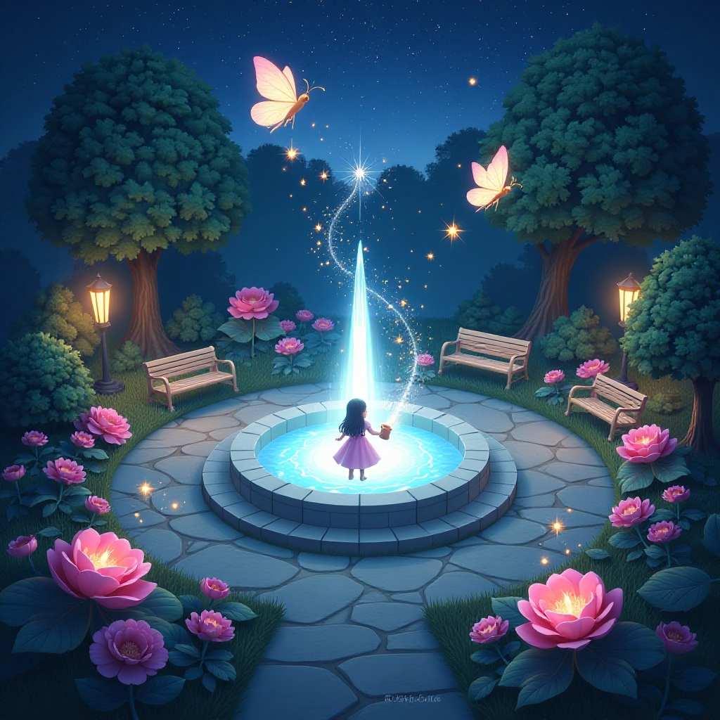 The magical moment when dream flowers bloom under starlight.