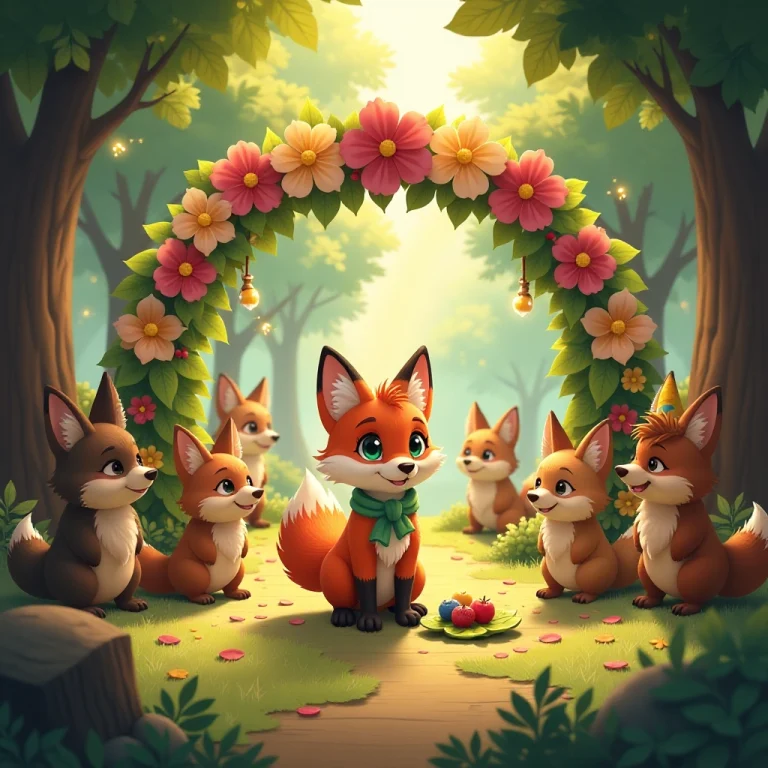 The forest celebrates Rusty's bravery and newfound friendship.