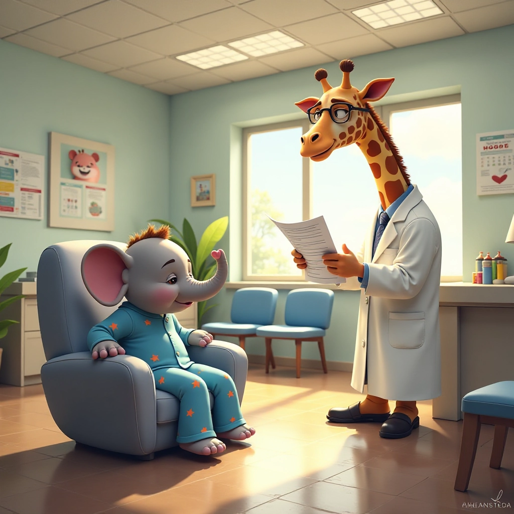 Timmy visits the dentist's office due to a toothache.