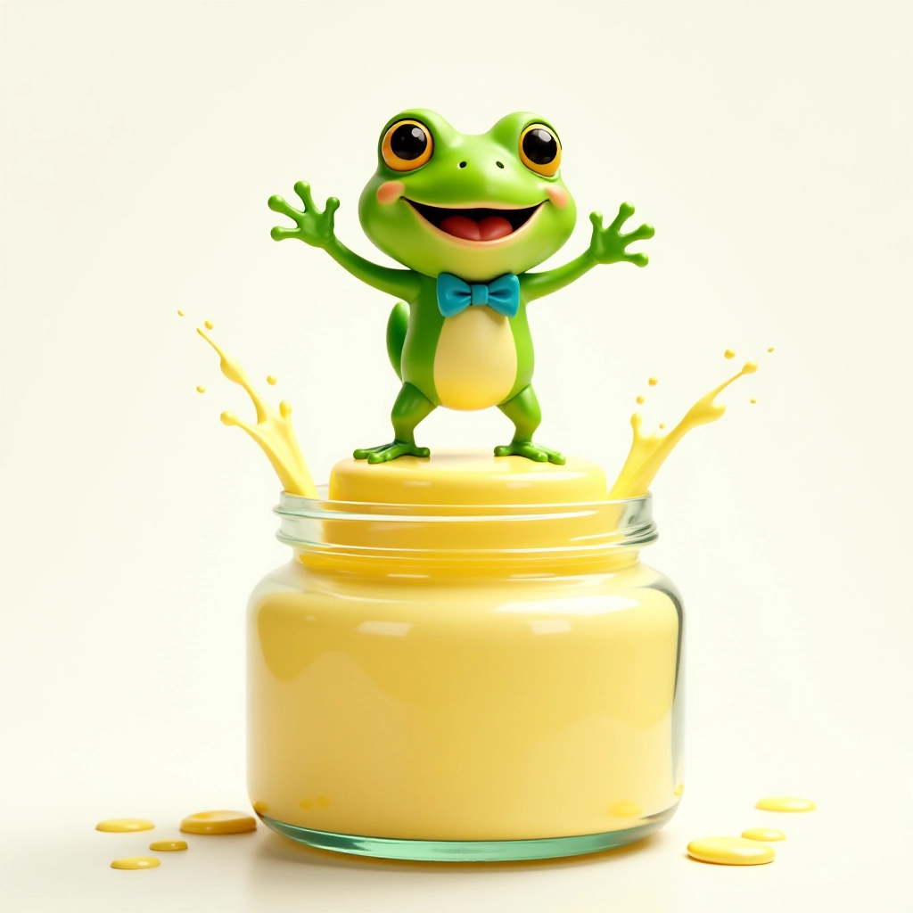 Through perseverance, the frog turns milk into butter and escapes.