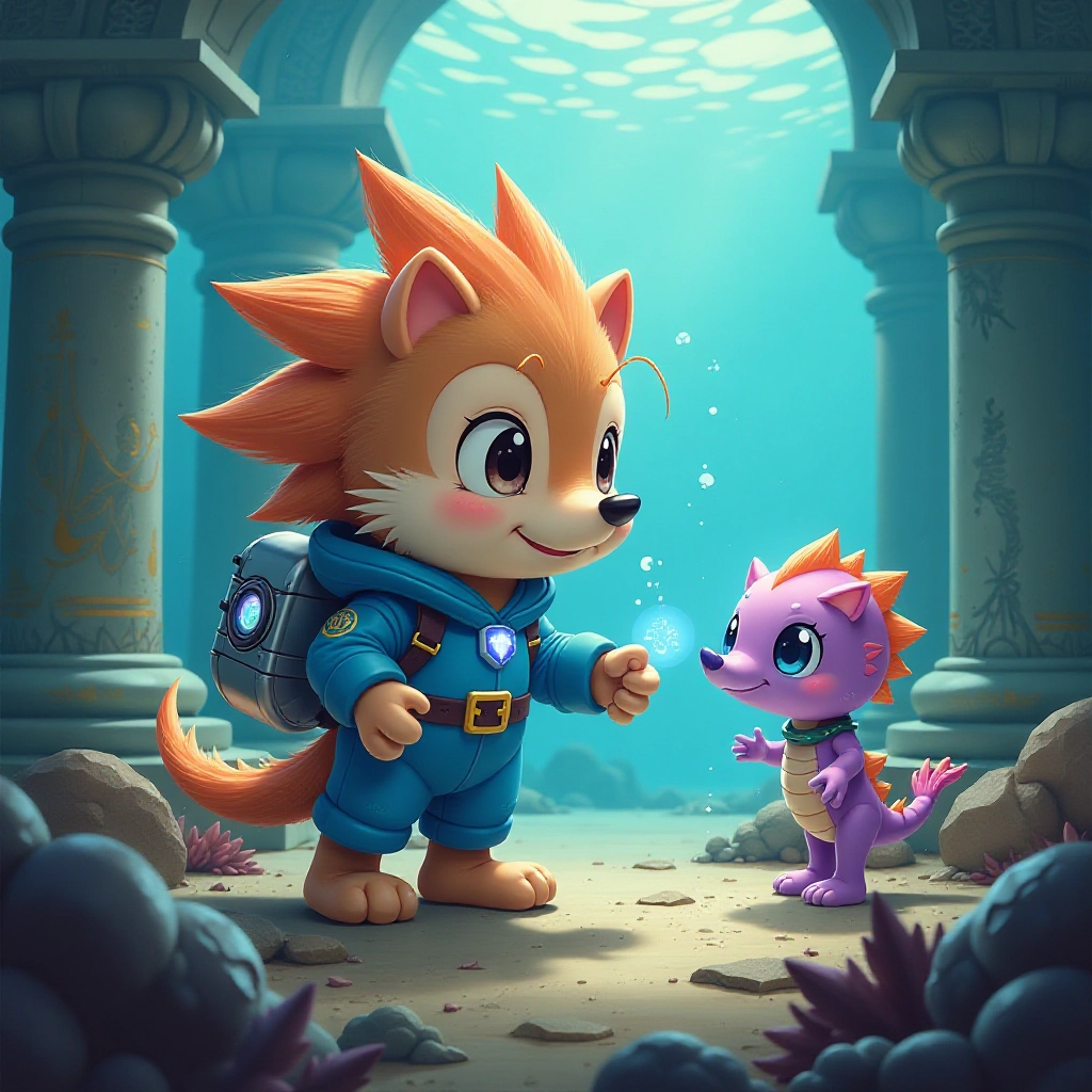 The team faces a dramatic challenge in ancient underwater ruins