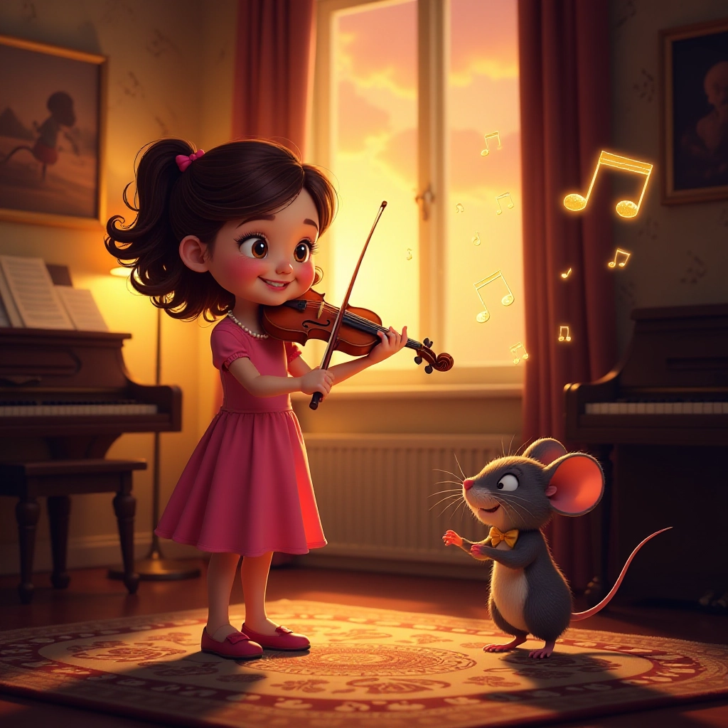 Emma achieves a breakthrough in her violin playing with magical results