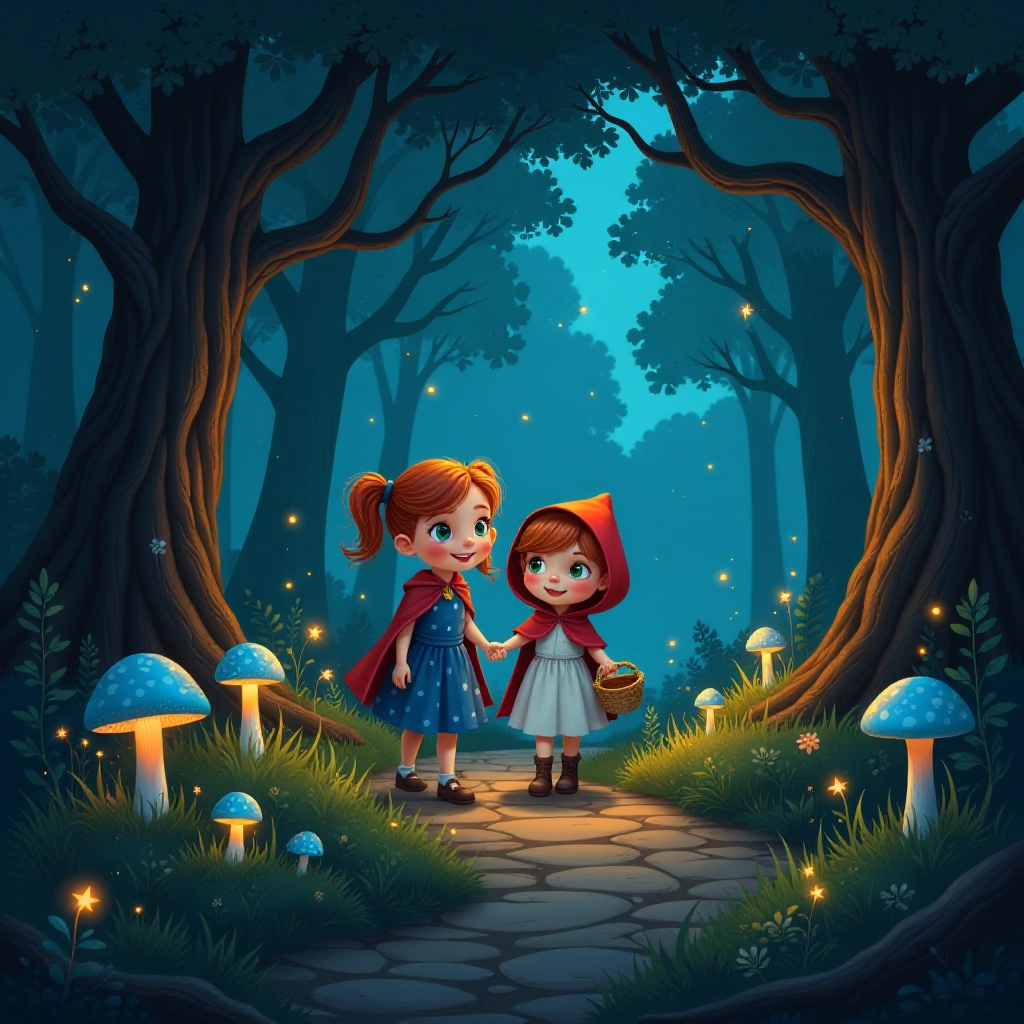 Lucy and her storybook friends venture into an enchanted forest.