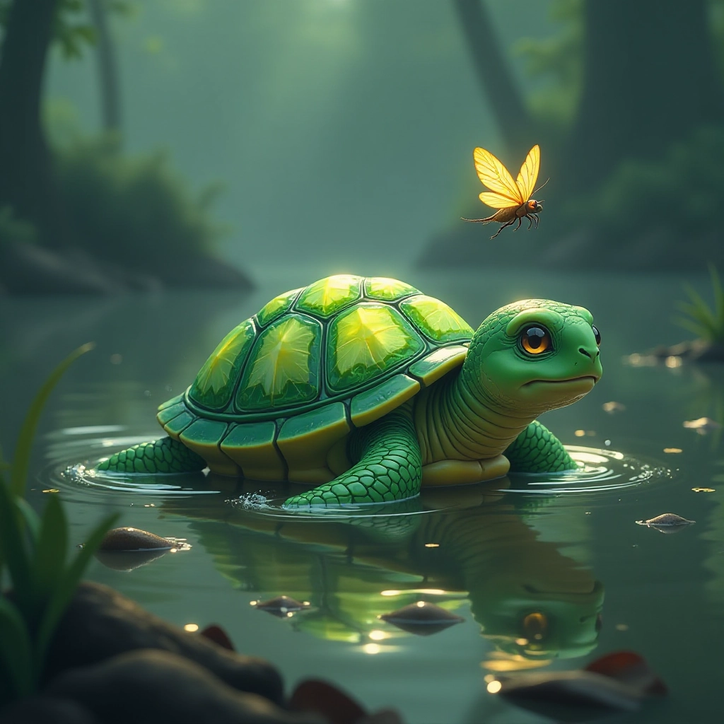 Crystal struggles to survive in the heavily polluted waters