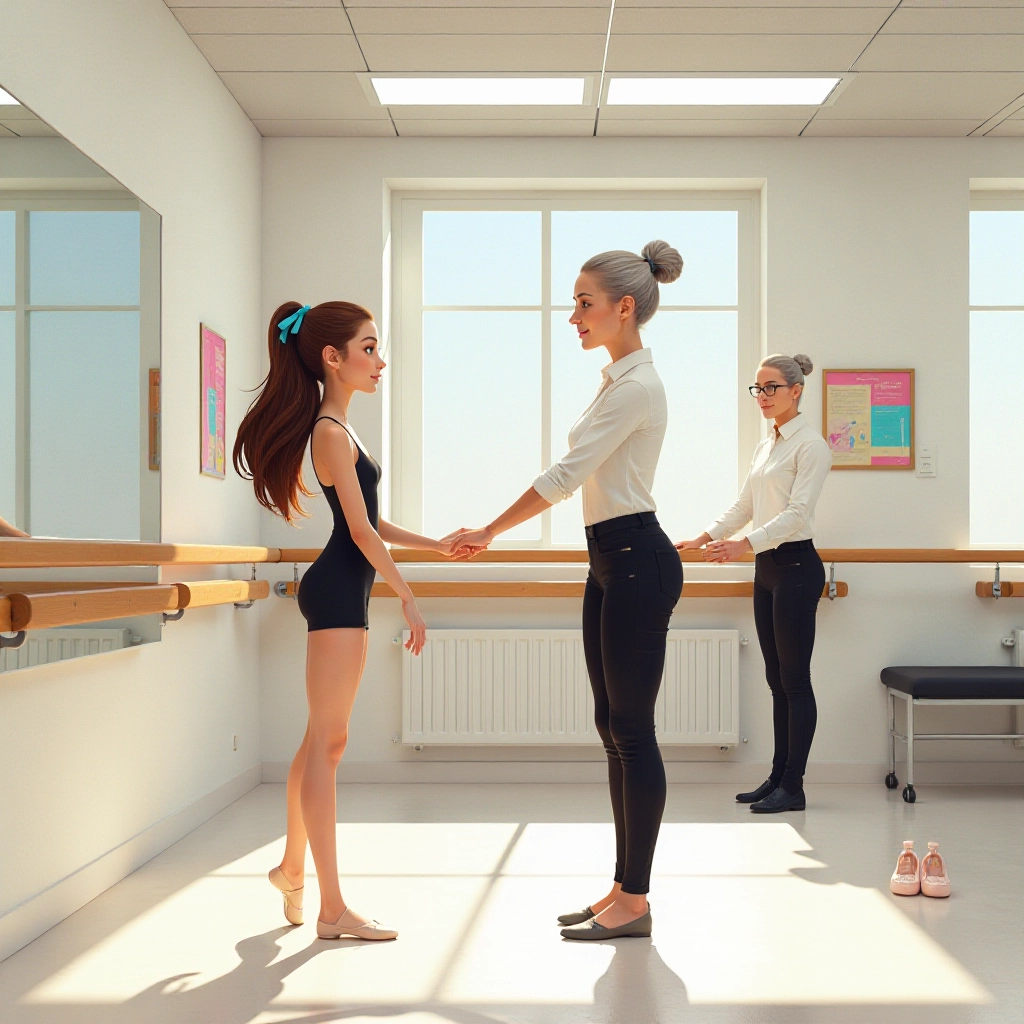 Ella's dedication in dance practice shows her natural talent