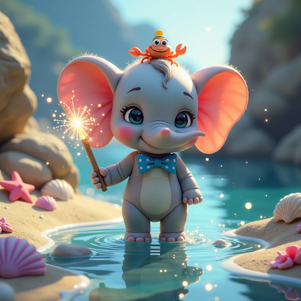 Magical transformation leads to floating adventures in tide pools