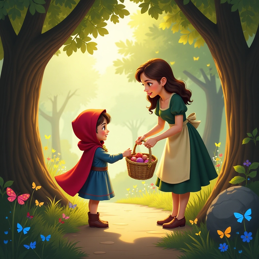 Young Ruby begins her forest journey with mother's guidance