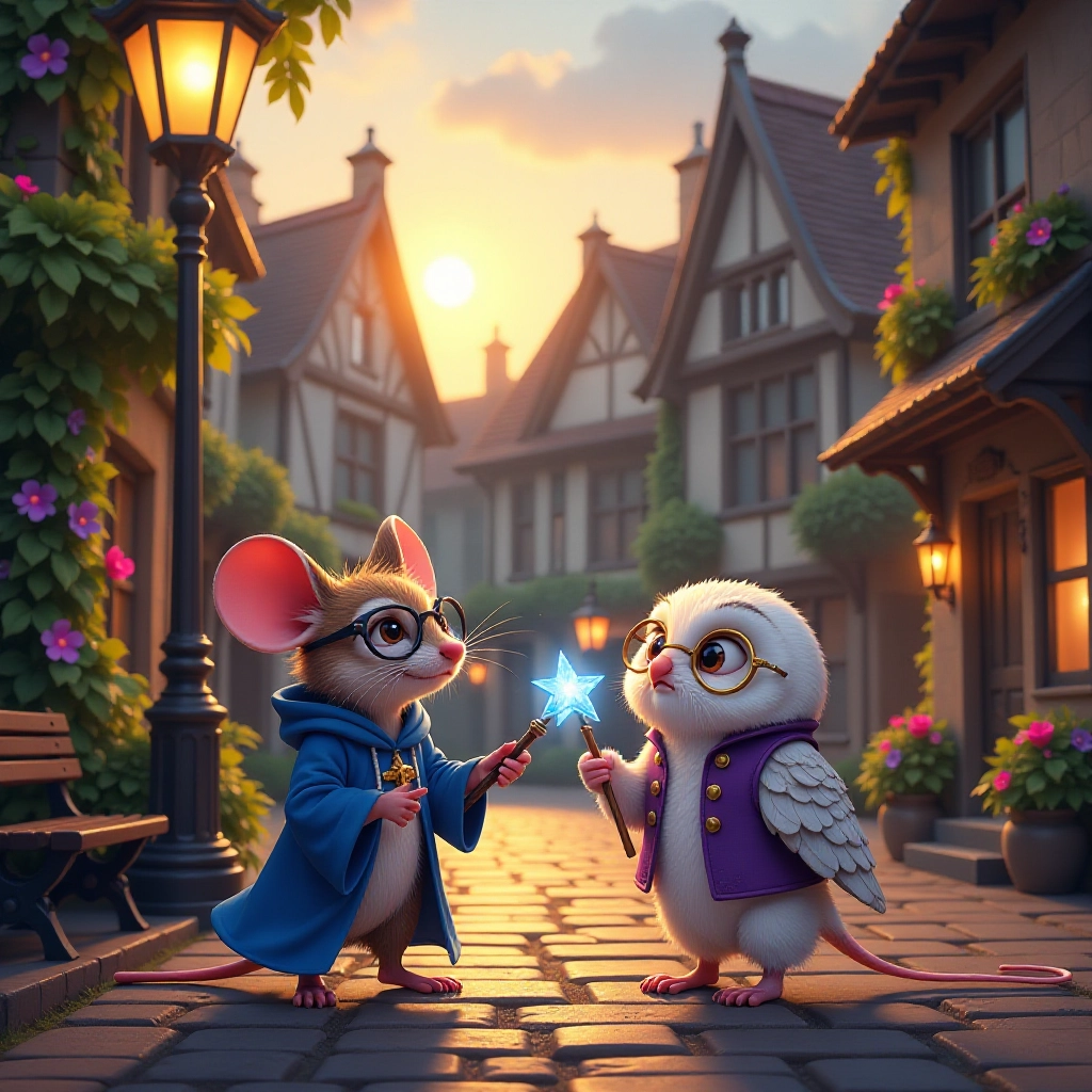 A young mouse wizard discovers his favorite candy shop has vanished.