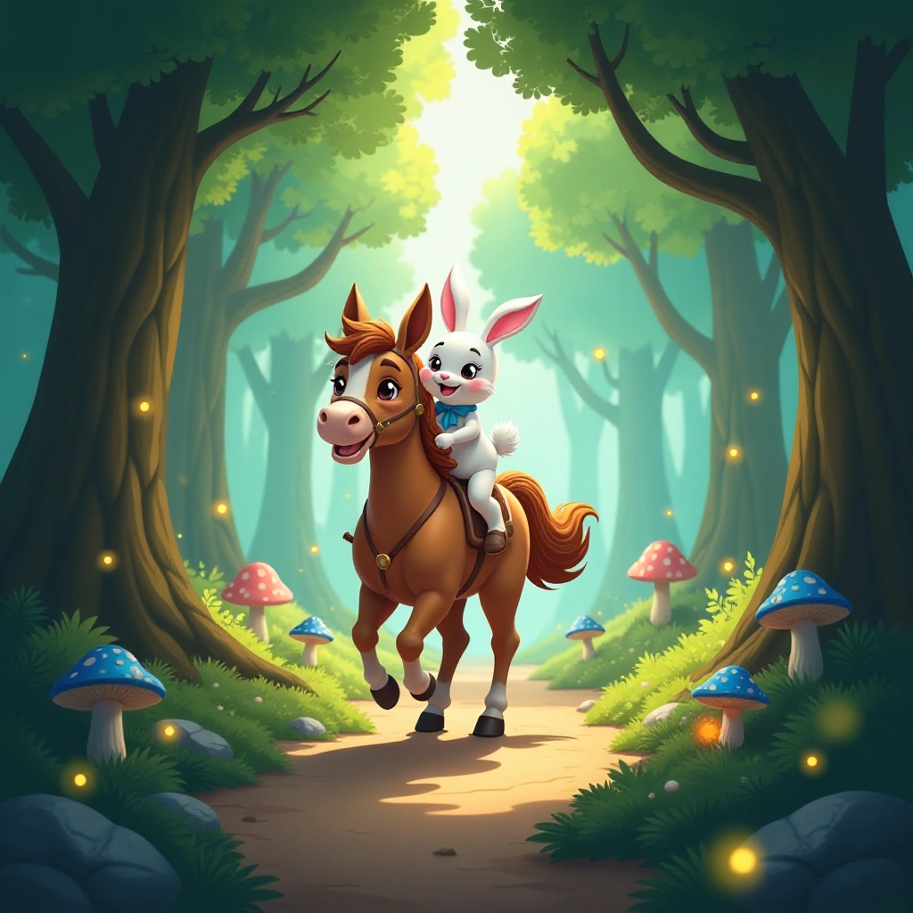 Friends follow a magical trail deeper into the forest