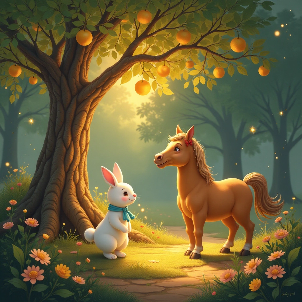 Heroes work together to reach the magical golden fruit