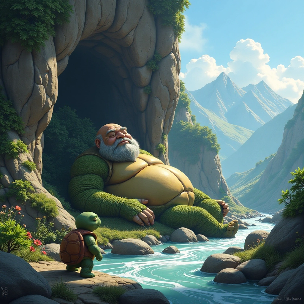 Timmy discovers a sleeping giant blocking the river
