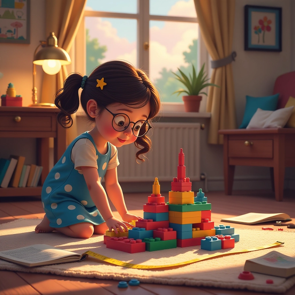 Emily discovers a new approach to building her castle.