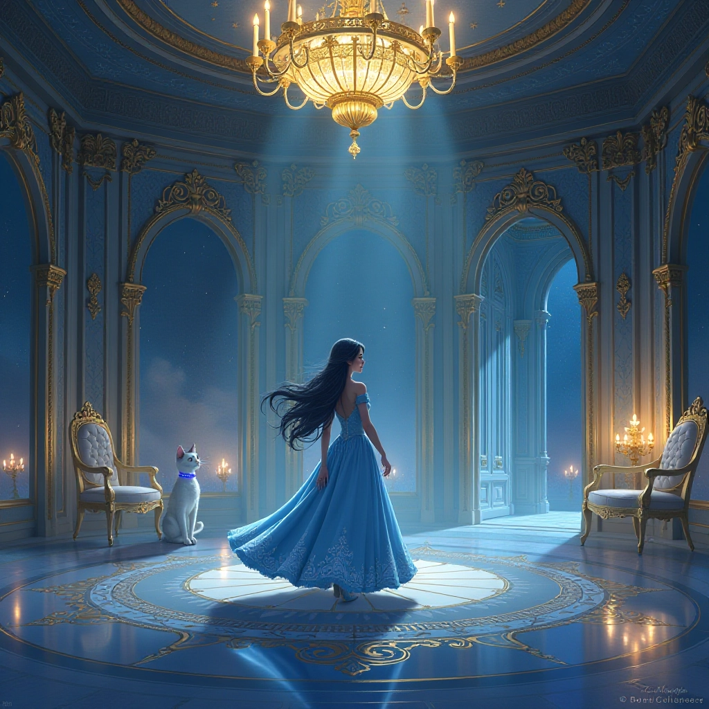 Princess Luna discovers a magical ballroom and performs an enchanted dance.